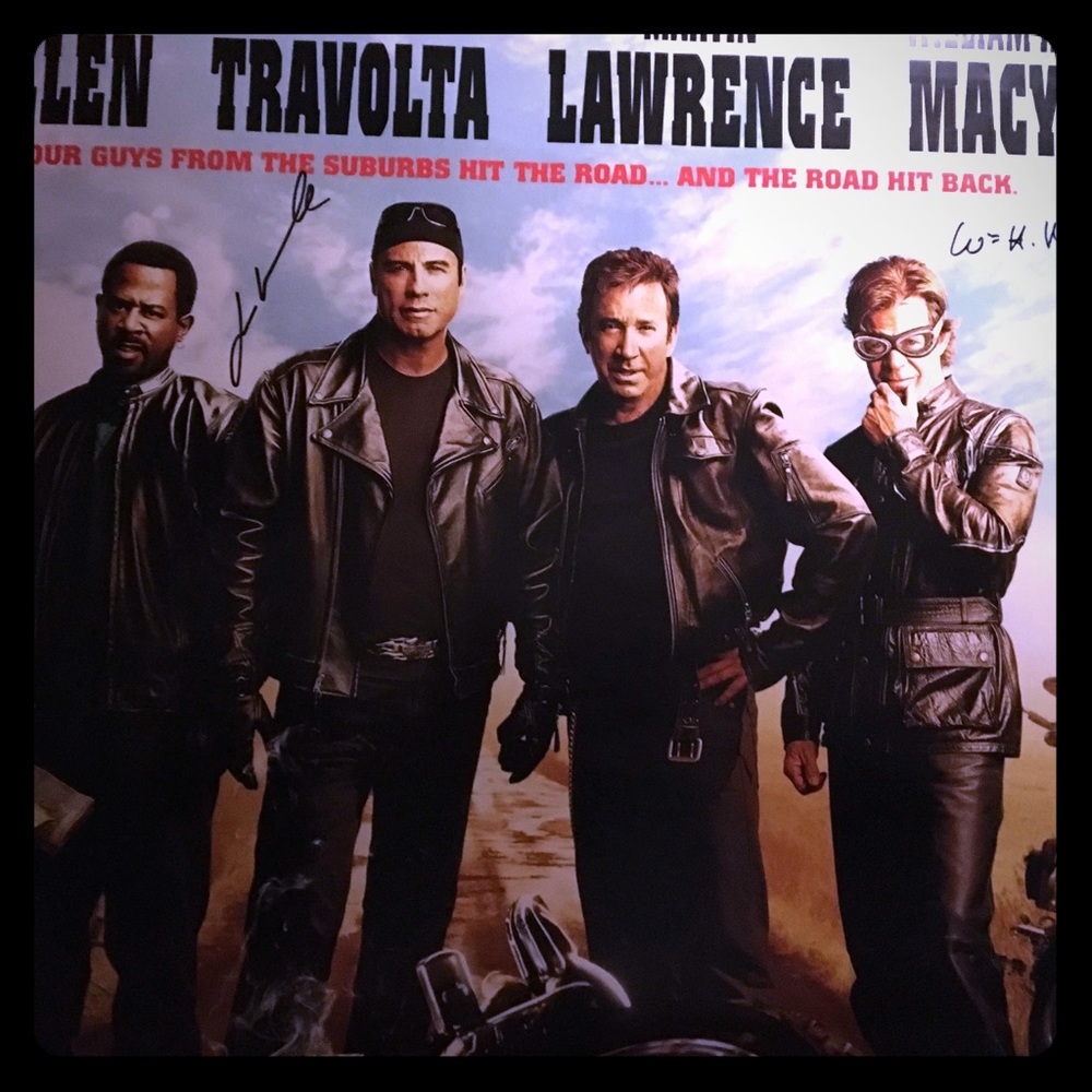 Wild Hogs AUTOGRAPHED BY TRAVOLTA poster MINT COND